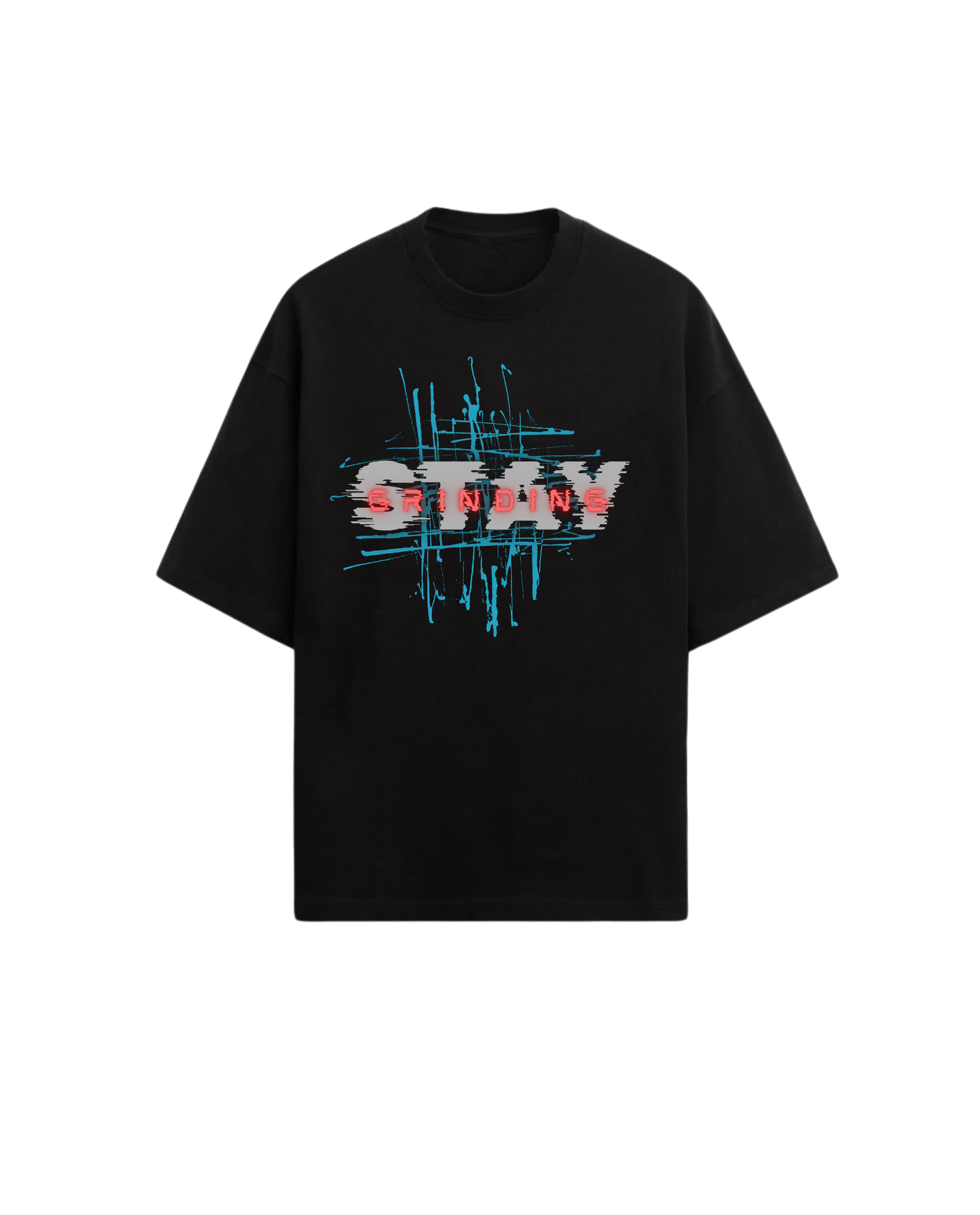 Indigo 'stay grinding' Tshirt