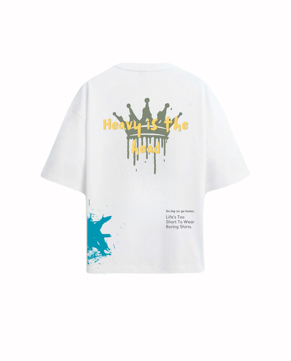Indigo Urban 'Heavy is the Head' Signature Inscription T-shirt
