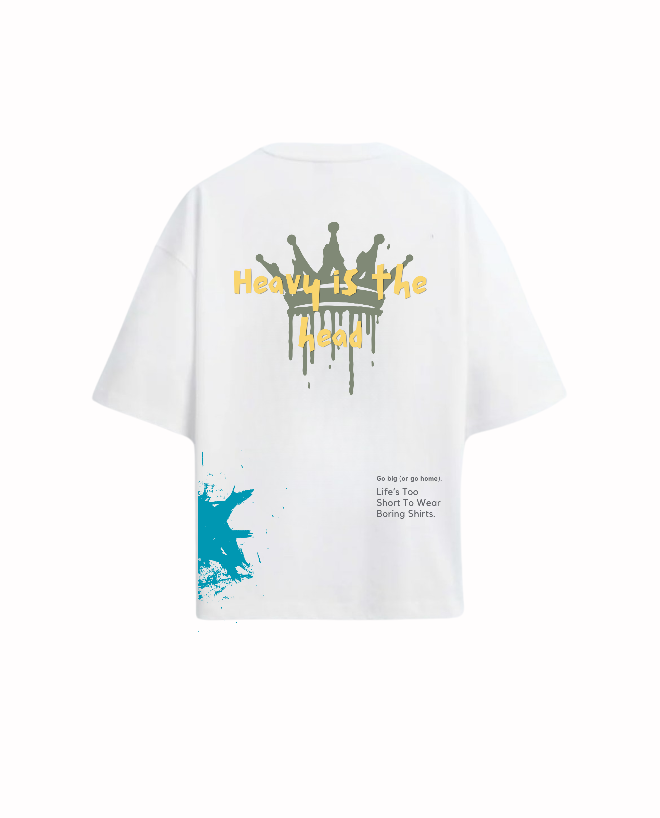 Indigo Urban 'Heavy is the Head' Signature Inscription T-shirt