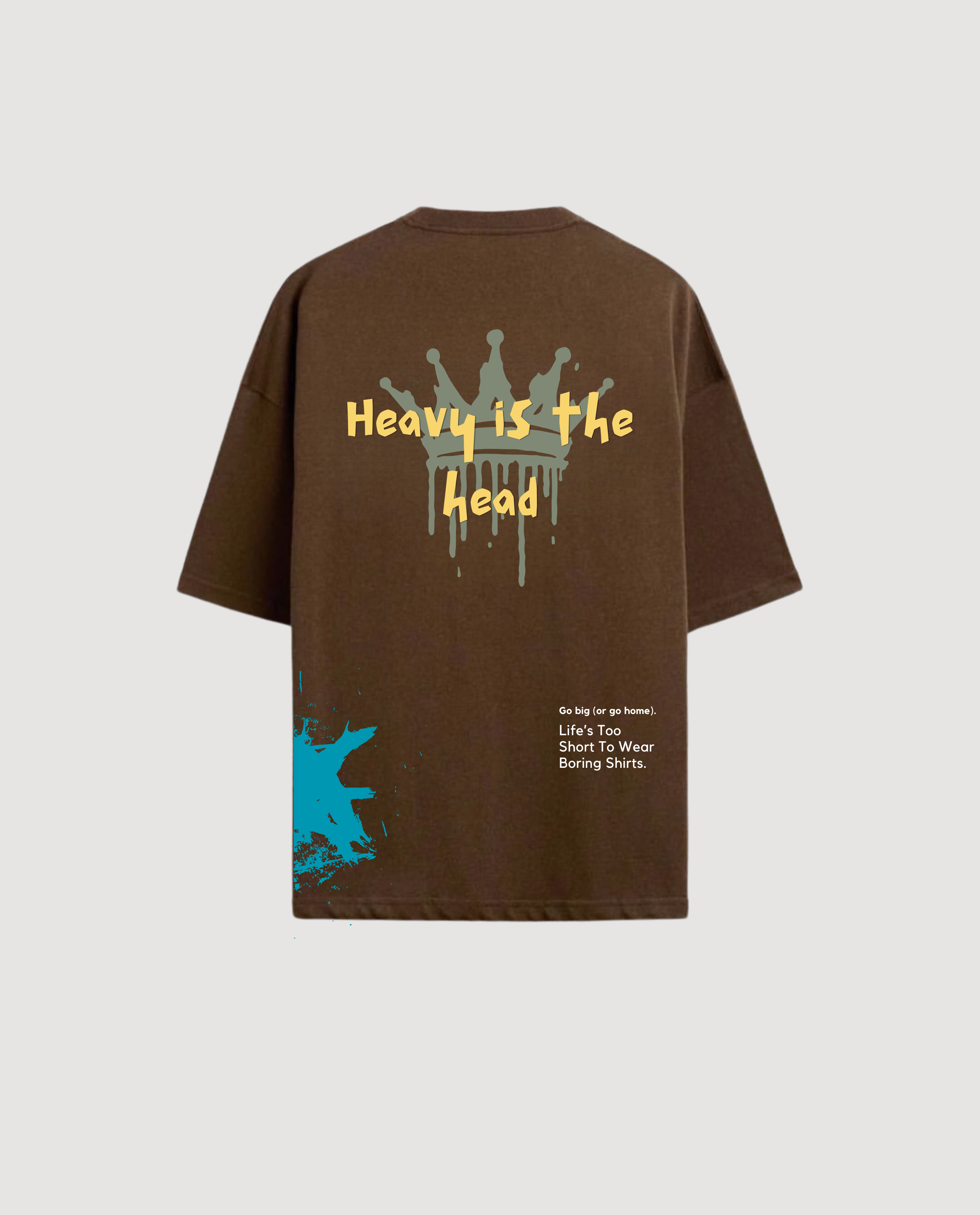 Indigo Urban 'Heavy is the Head' Signature Inscription T-shirt