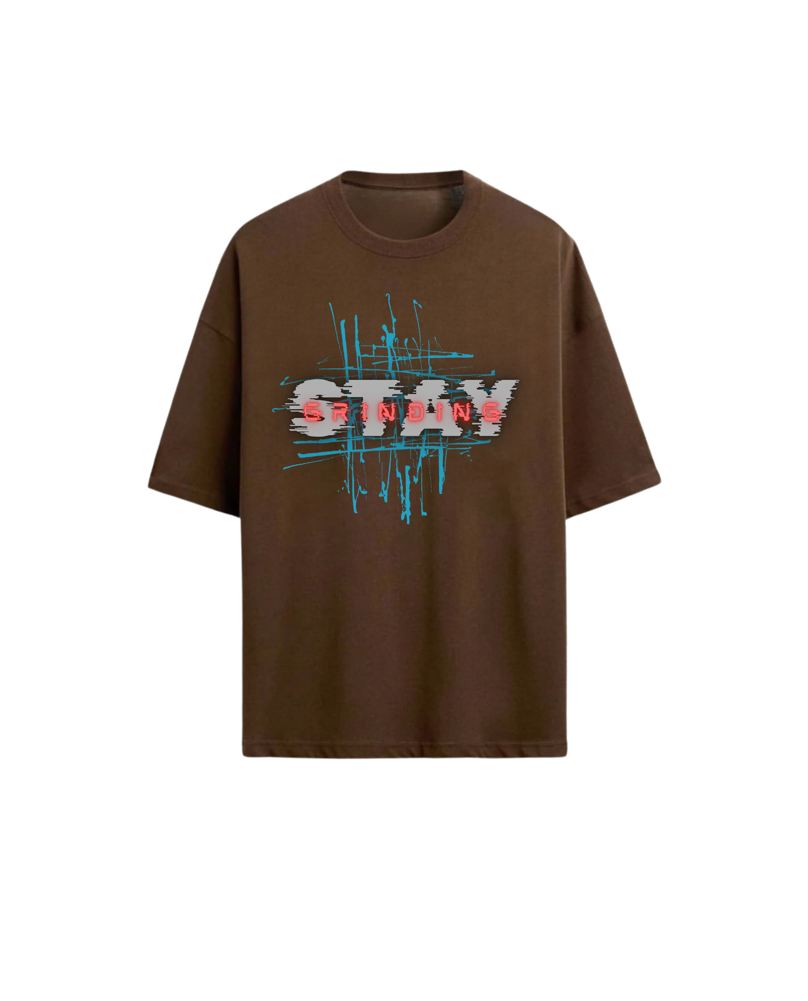 Indigo 'stay grinding' Tshirt