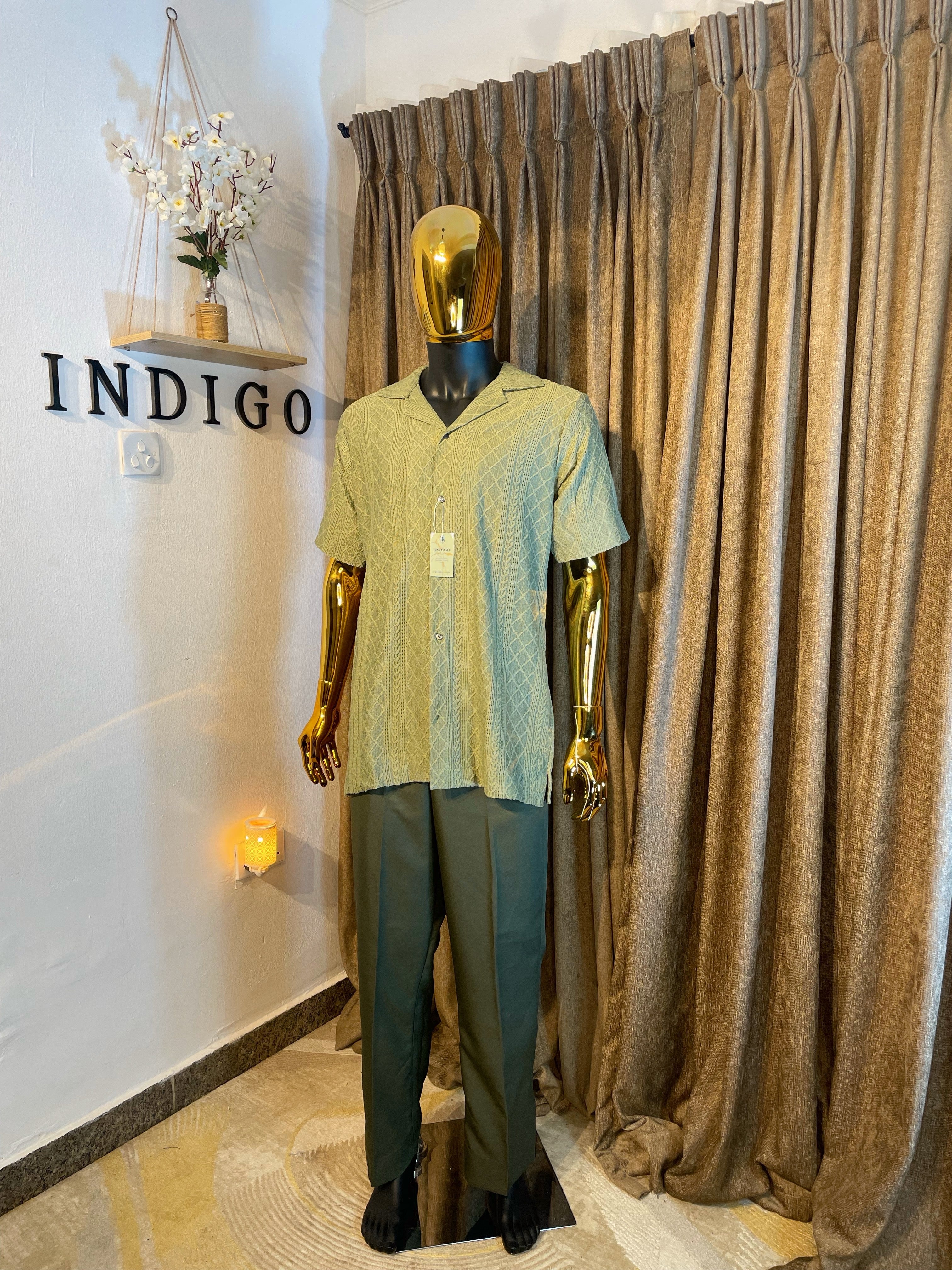 Indigo Urban 'Open-Knit Vintage' Two-Piece