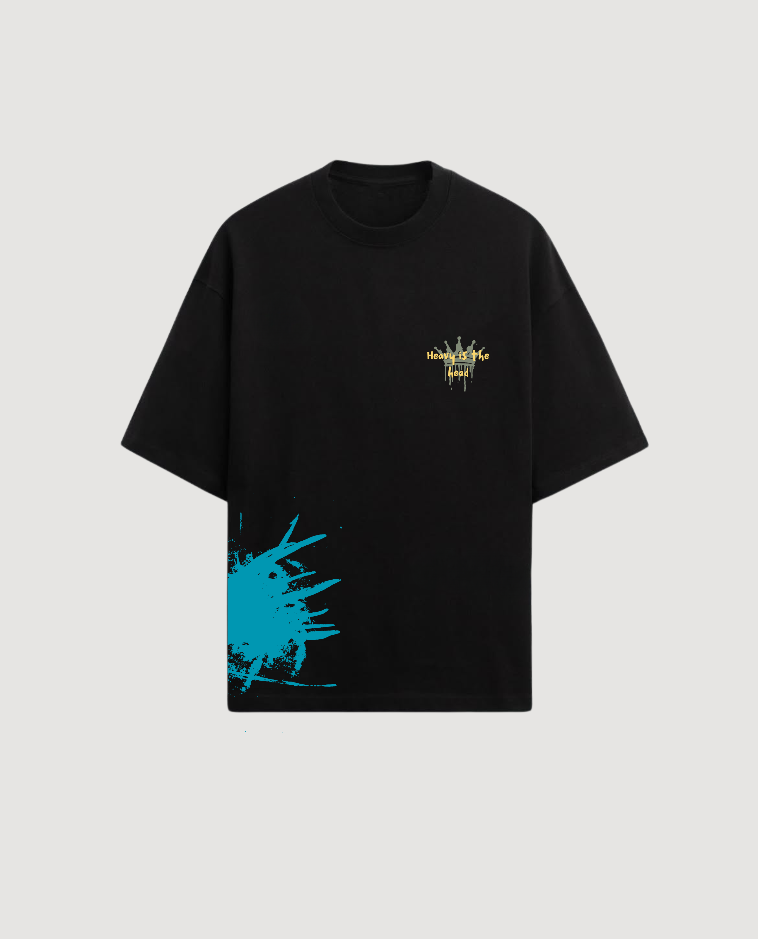 Indigo Urban 'Heavy is the Head' Signature Inscription T-shirt