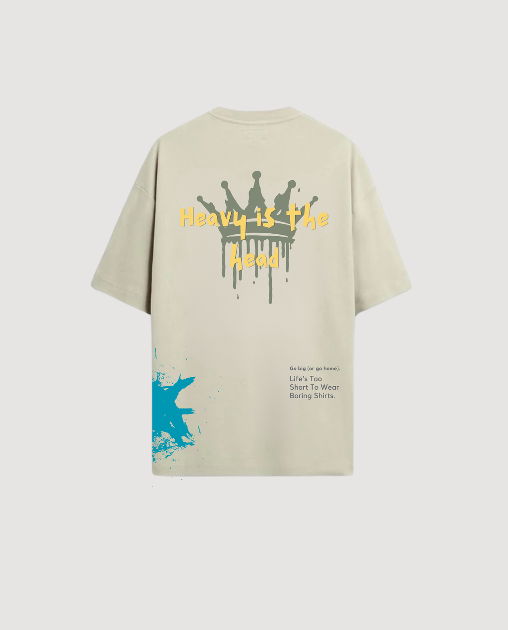 Indigo Urban 'Heavy is the Head' Signature Inscription T-shirt