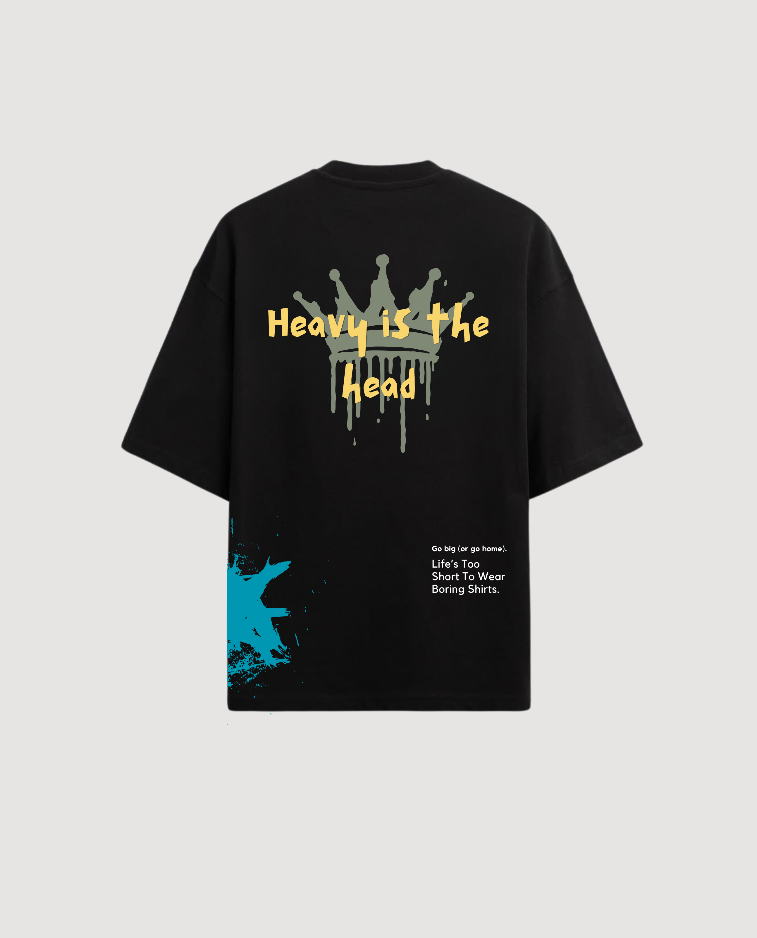 Indigo Urban 'Heavy is the Head' Signature Inscription T-shirt