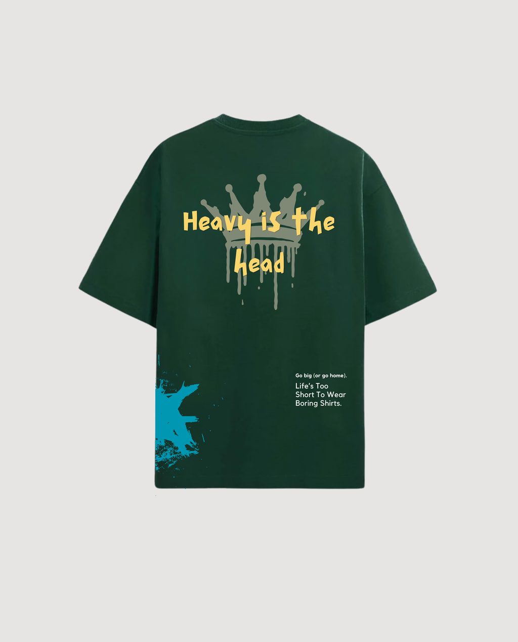 Indigo Urban 'Heavy is the Head' Signature Inscription T-shirt