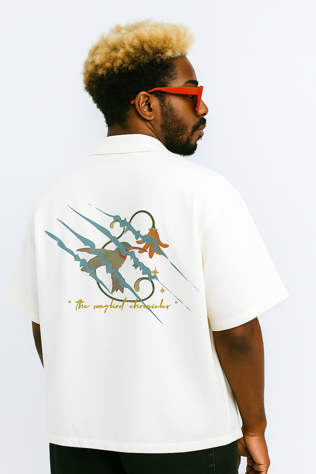 Indigo 'mocking jay' Revere shirt