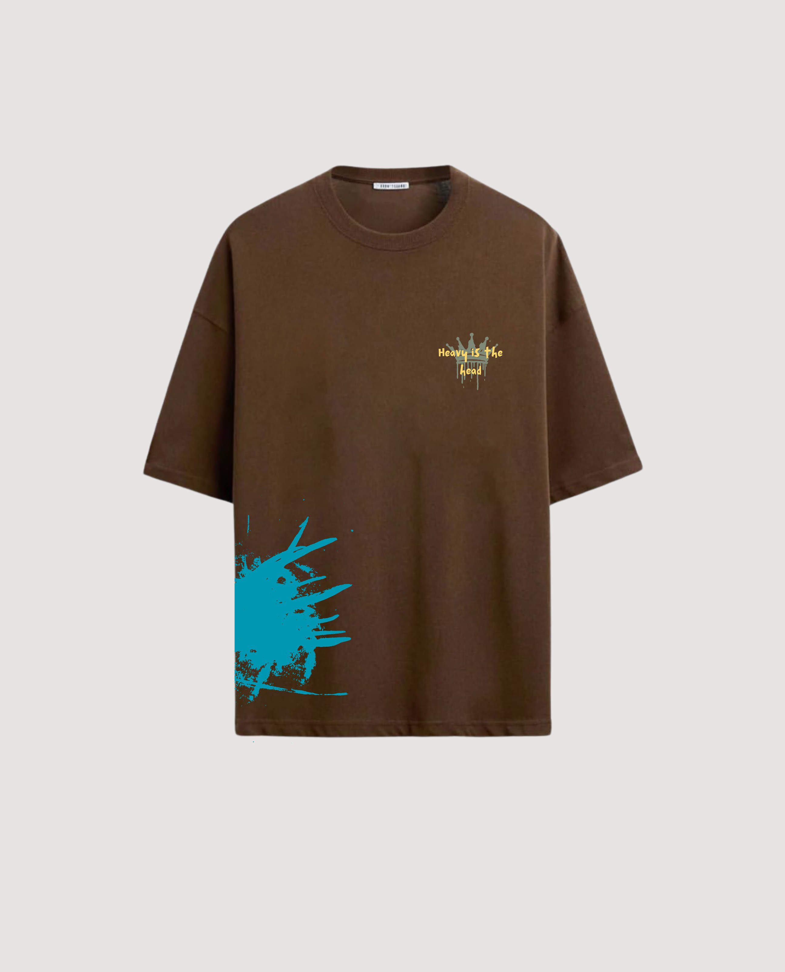 Indigo Urban 'Heavy is the Head' Signature Inscription T-shirt