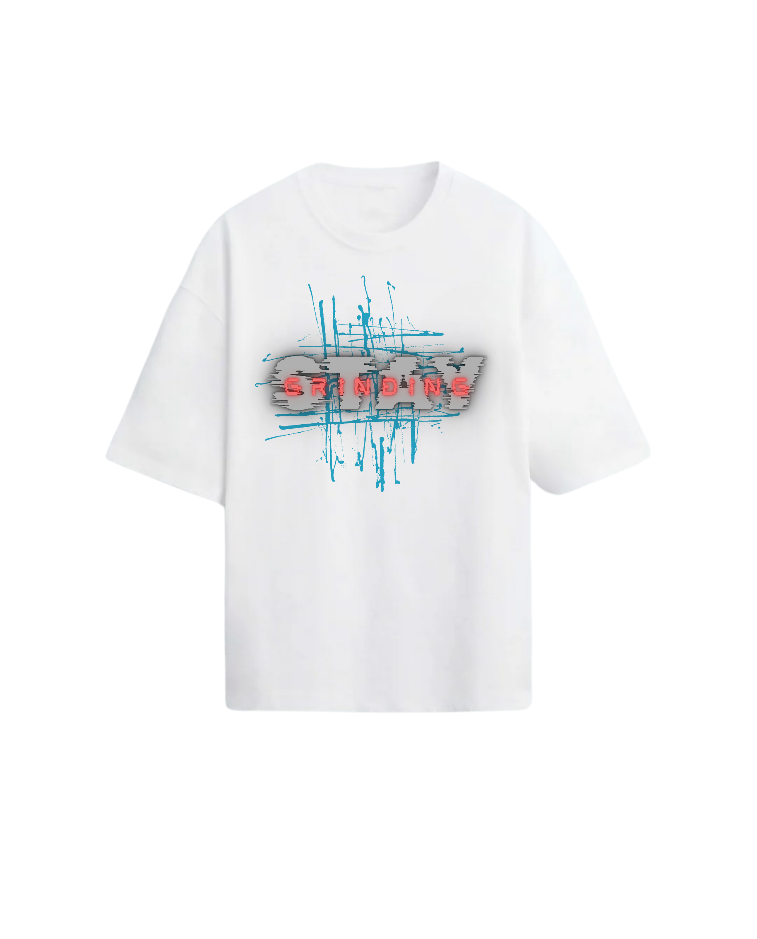 Indigo 'stay grinding' Tshirt