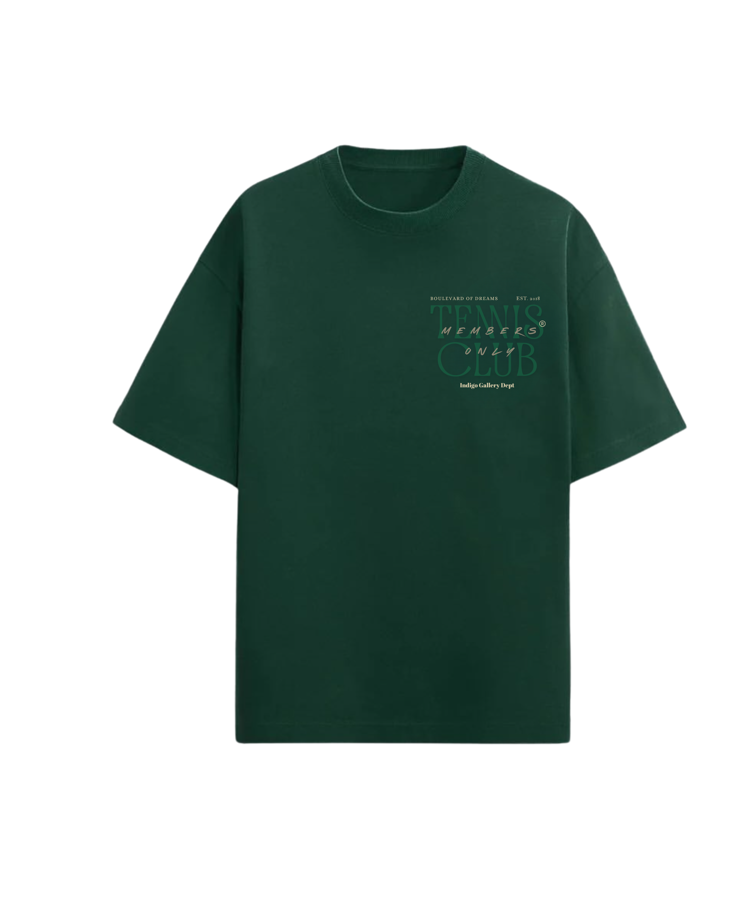Indigo Urban 'Tennis Club' Mens T-Shirt