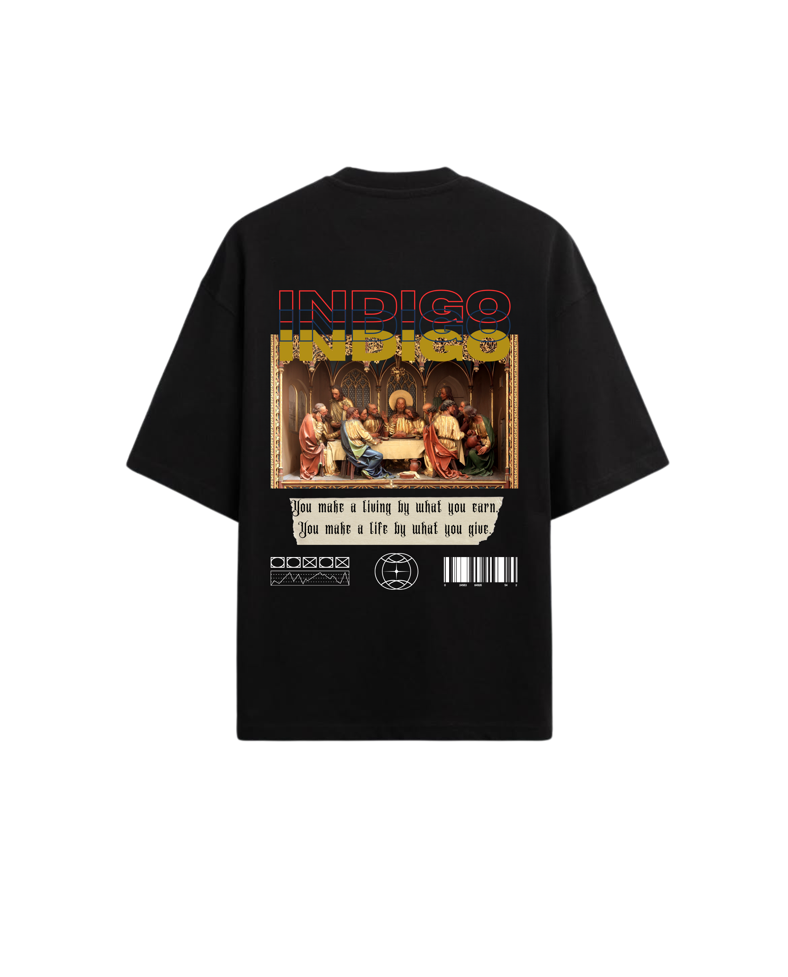 Indigo 'WWJD' T-shirt