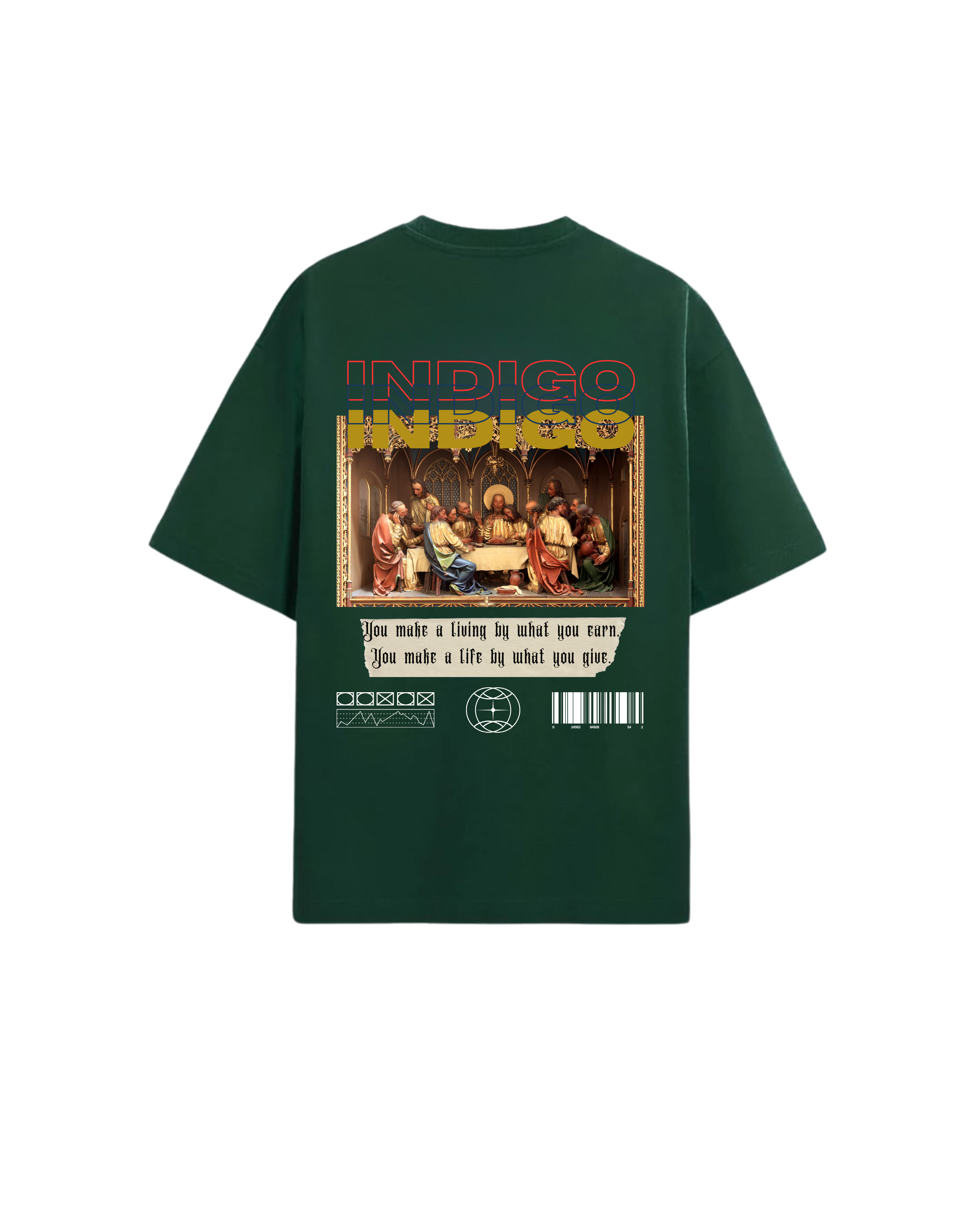 Indigo 'WWJD' T-shirt