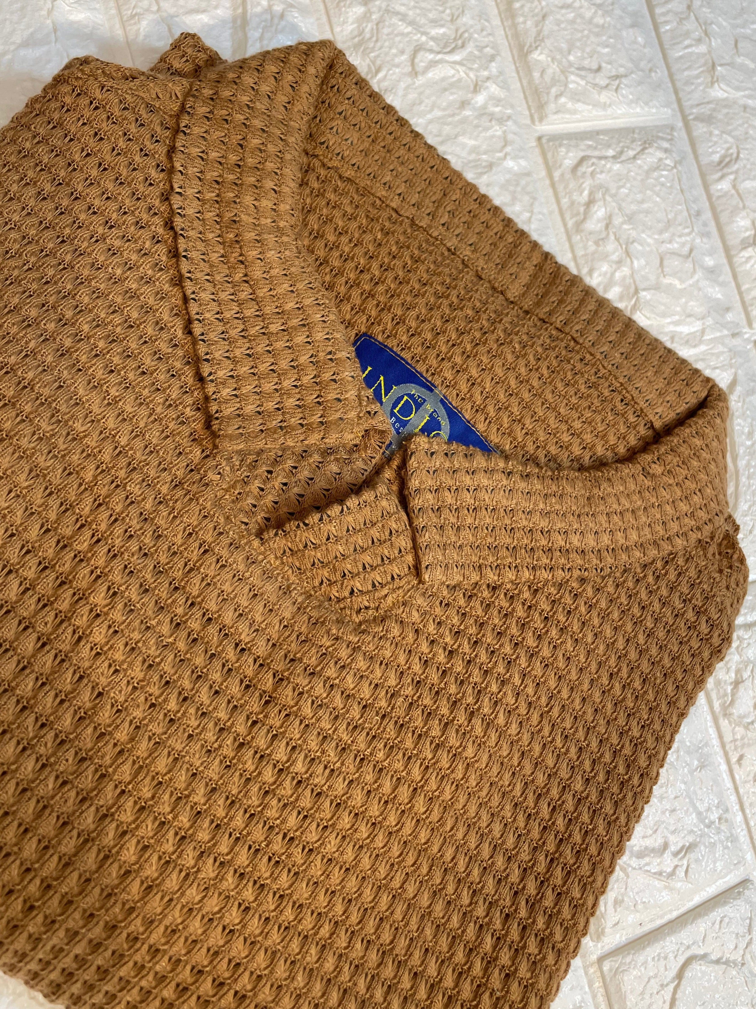 Indigo Urban “Textured Knit Polo” Shirt